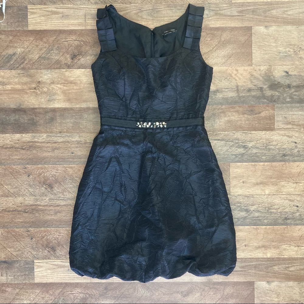 Black Belted Dress EUC